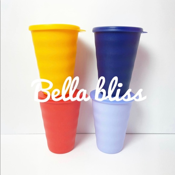 TUPPERWARE NO SPILL 16 OZ. TUMBLER SET - Picture 3 of 4